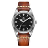 ADDIESDIVE 38mm Automatic Watch 100M (AD2112-leather strap )
