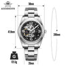 Skeleton Automatic Stainless Steel Watch