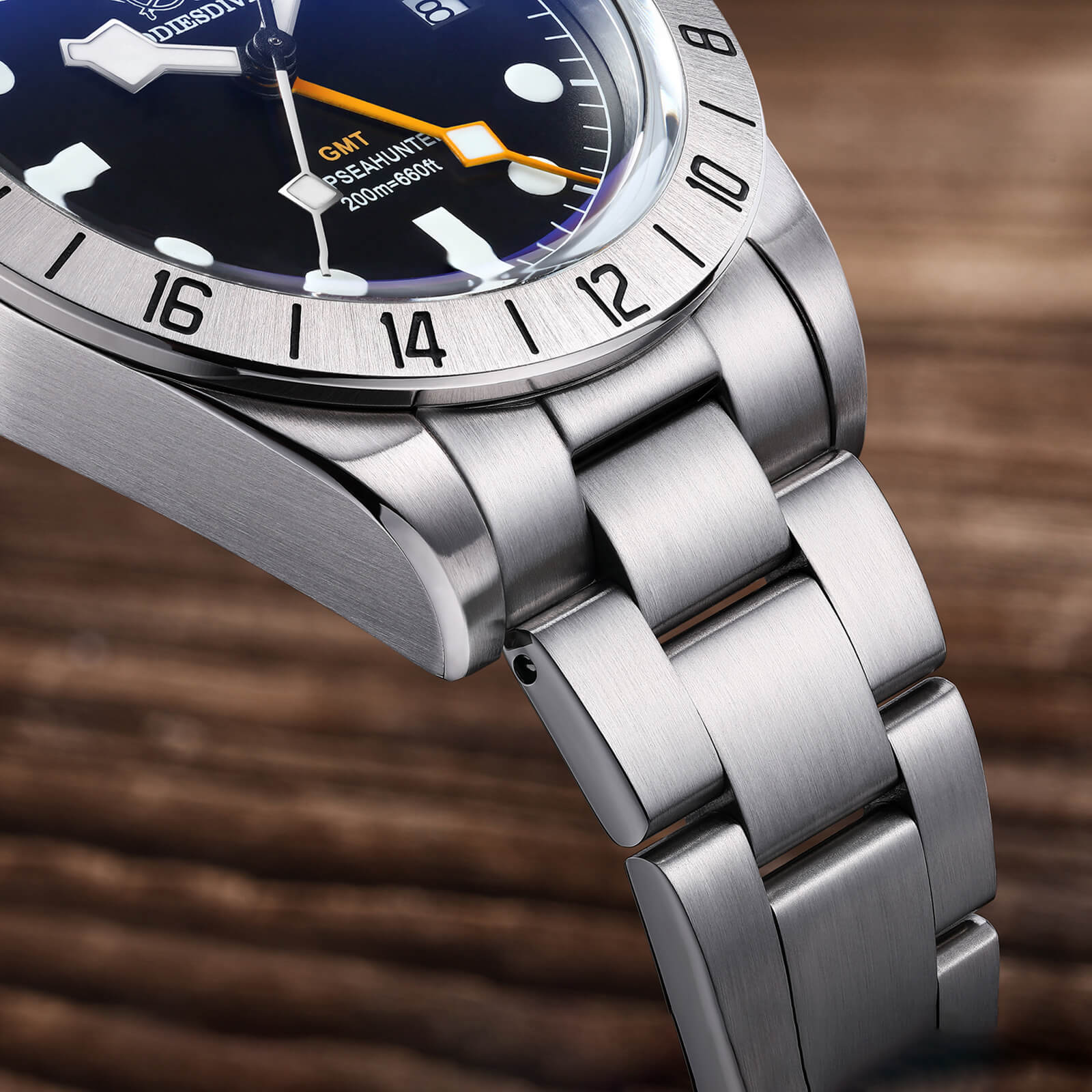 ADDIESDIVE GMT Men's Watches Swiss Quartz Movement Diver 200M Waterproof Multi-Colour Luminous Dial, 2044Black Steel, Bracelet ADDIESDIVE GMT Men's Watches Swiss Quartz Movement Diver 200M Waterproof Multi-Colour Luminous Dial, 2044Black Steel, Bracelet