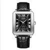 ADDIES Men's Quartz Analog Watch with Square Dial Leather Strap（MY-RM05）
