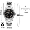 ★New Arrival★ADDIESDIVE 39mm Sapphire Crystal Automatic Watch Field Watch AD2074