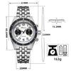 ADDIESDIVE 41mm Stainless Steel Quartz Chronograph Watch VK64（AD2034）