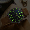 U.S. Warehouse -ADDIESDIVE® Scuba Leather Automatic Scuba Watch AD2101