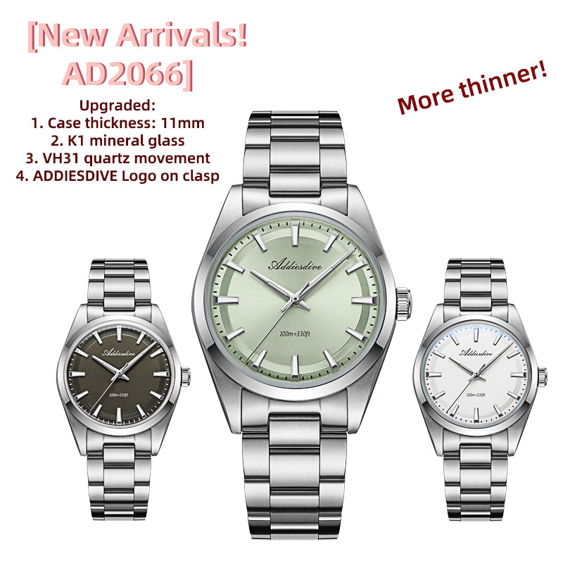 ☆New Year☆ADDIESDIVE 36mm Luxury VH31 Quartz Watch AD2066 –  addiesdivewatches