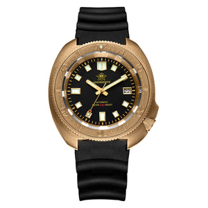 bronze watch rubber strap