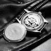 ADDIESDIVE®Pilot Black Leather Men's Elegant Automatic Watch Diver 200M (MY-H2)