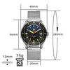 ADDIESDIVE Men's Automatic Diving Watch Fashion Mesh Stainless Steel 200M AD2105