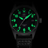 ★Black Friday Sale★ADDIESDIVE®Pilot Black Leather Men's Elegant Automatic Watch Diver 200M (MY-H2)